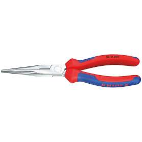 Knipex fladrundtang 200 MM med skær forkromet to-komponent greb