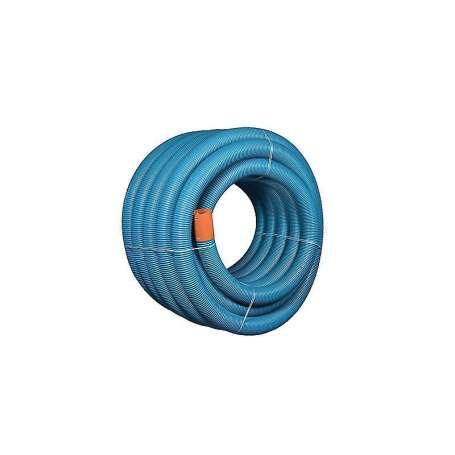 Uponor drænrør 160/145mm, 50m/rll. 2,3x7mm slids, blå,