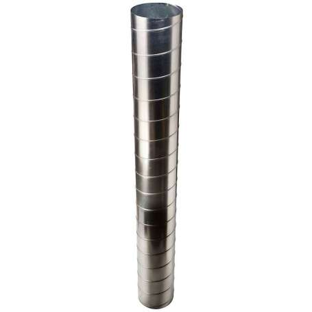 Spiralfalset ventilationsrør - 3000 x 125 mm