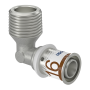 Uponor 90 graders AluPEX pressbøjning med nippel - 16 mm x ½"