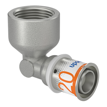 Uponor S-Press alupex bøjning 90 grader med muffe - 20 mm x ¾"