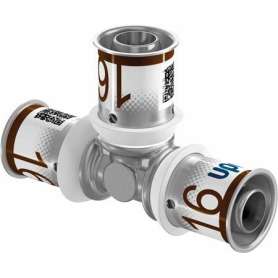 Uponor S-Press alupex T-stykke - 16 x 16 x 16 mm