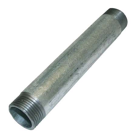 Galvaniseret nippelrør - ½" x 40 mm